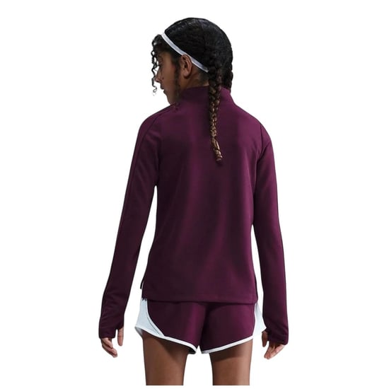 Nike - Oberteil für Mädchen, mit halbem Reißverschluss, Dri-FIT, Langärmlig (Bordeaux) - Image 3