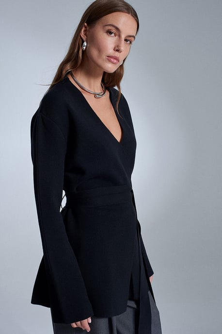 Damen-Polyacryl-Wollmischung Strickjacke - Image 2