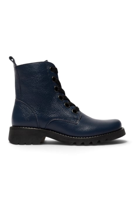 Fly London Damen Schnür-Stiefeletten aus Leder mit Absatz in Marineblau - RAMY488 - Image 1