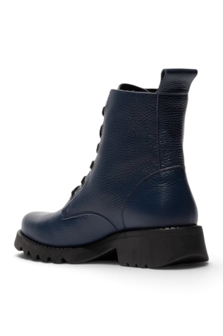 Fly London Damen Schnür-Stiefeletten aus Leder mit Absatz in Marineblau - RAMY488 - Image 4