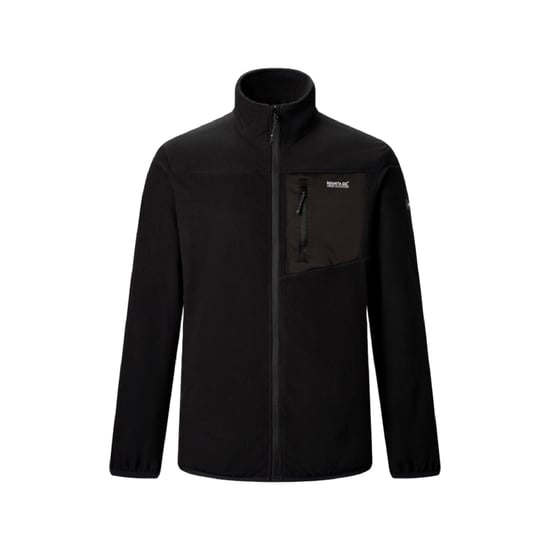 Regatta - "Eadle" Fleece für Herren, Durchgehender Reißverschluss (Schwarz) - Image 2