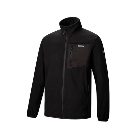 Regatta - "Eadle" Fleece für Herren, Durchgehender Reißverschluss (Schwarz) - Image 4