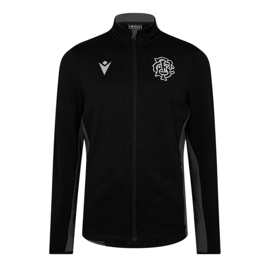 Macron - "Barbarians 24/25" Trainingsjacke für Herren, Fleece (Schwarz/Weiß) - Image 1
