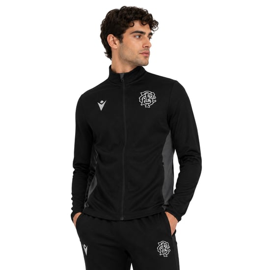 Macron - "Barbarians 24/25" Trainingsjacke für Herren, Fleece (Schwarz/Weiß) - Image 3
