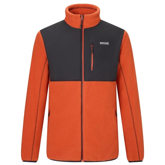 Regatta - "Morran" Fleecejacke für Herren, Durchgehender Reißverschluss, Wasserbeständig (Rooibos Tee/Schwarz) - Image 2