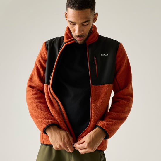 Regatta - "Morran" Fleecejacke für Herren, Durchgehender Reißverschluss, Wasserbeständig (Rooibos Tee/Schwarz) - Image 5