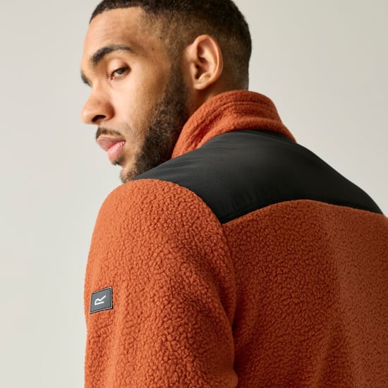 Regatta - "Morran" Fleecejacke für Herren, Durchgehender Reißverschluss, Wasserbeständig (Rooibos Tee/Schwarz) - Image 6