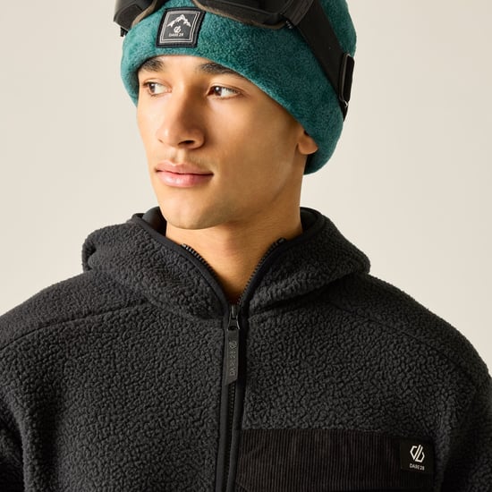 Dare 2B - "Firn" Fleecejacke für Herren, mit Kapuze, Teddyfleece (Schwarz) - Image 4