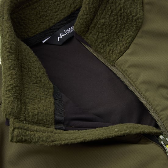 Regatta - "Morran" Fleecejacke für Herren, Durchgehender Reißverschluss, Wasserbeständig (Dunkel-Khaki) - Image 4