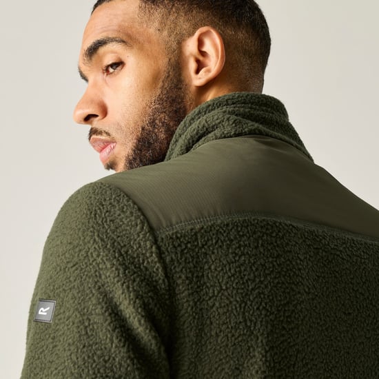 Regatta - "Morran" Fleecejacke für Herren, Durchgehender Reißverschluss, Wasserbeständig (Dunkel-Khaki) - Image 5