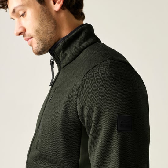 Regatta - "Brayleigh" Fleecejacke für Herren, Durchgehender Reißverschluss (Dunkel-Khaki) - Image 3