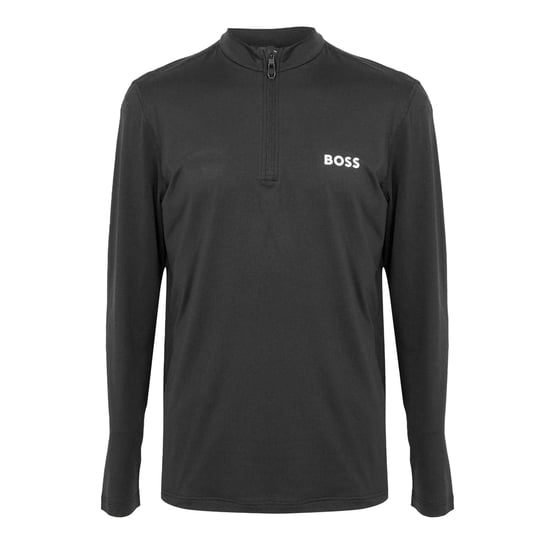 Boss - Oberteil für Herren, mit kurzem Reißverschluss, Hochleistungsmaterial, Langärmlig (Schwarz) - Image 1