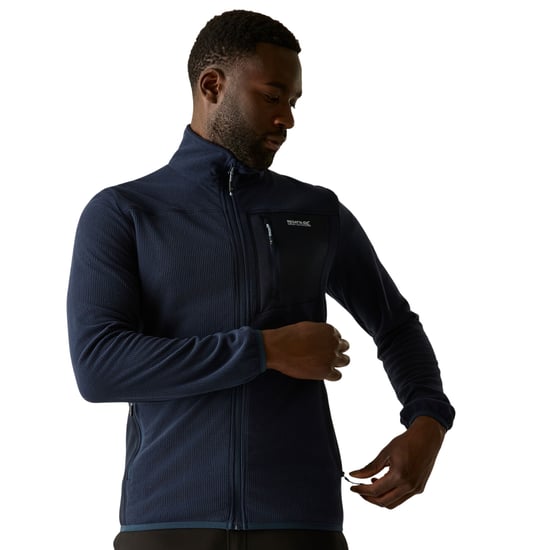 Regatta - "Eadle" Fleece für Herren, Durchgehender Reißverschluss (Marine) - Image 1