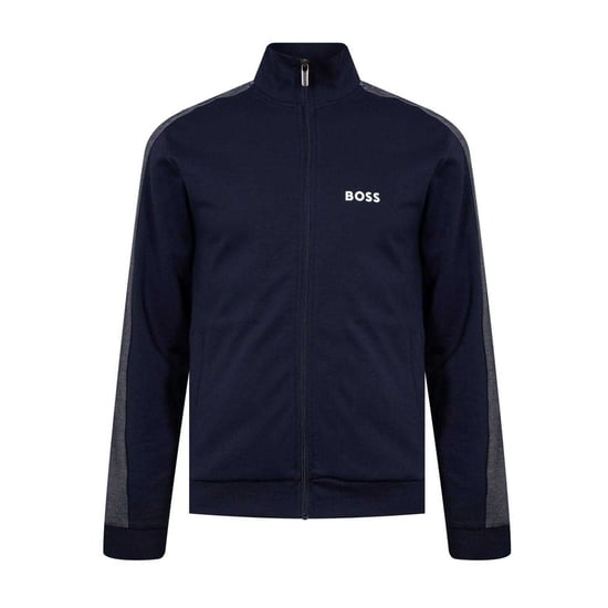 Boss - Trainingsjacke für Herren, Stehkragen (Marine/Weiß) - Image 1
