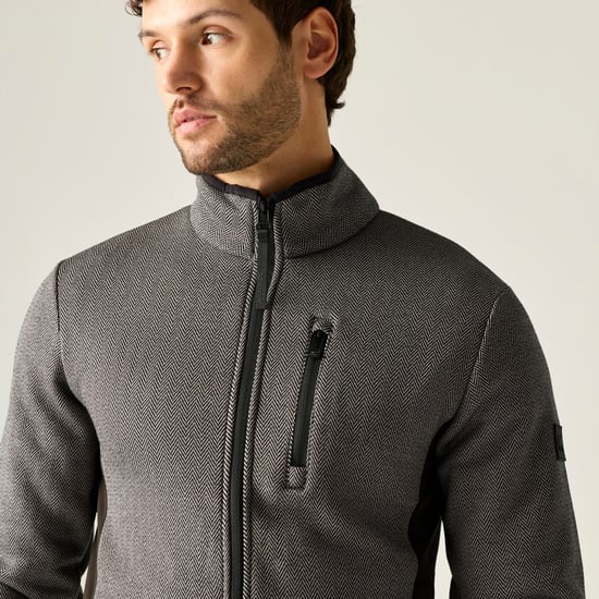 Regatta - "Brayleigh" Fleecejacke für Herren, Durchgehender Reißverschluss (Asche/Schwarz) - Image 6