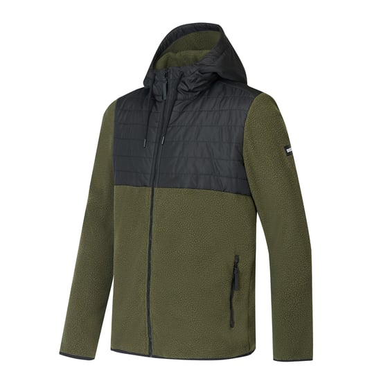 Regatta - "Frankie" Hybridjacke für Herren, Fleece, Teddyfleece (Dunkel-Khaki/Schwarz) - Image 6