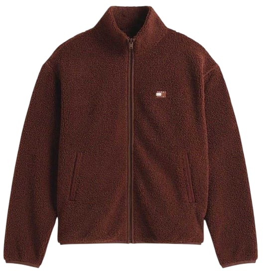 Tommy Jeans - Fleecejacke für Herren, Teddy-Stoff, Regulär (Braun) - Image 2