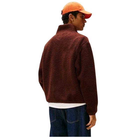 Tommy Jeans - Fleecejacke für Herren, Teddy-Stoff, Regulär (Braun) - Image 3