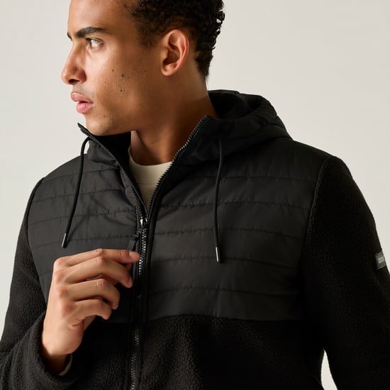Regatta - "Frankie" Hybridjacke für Herren, Fleece, Teddyfleece (Schwarz) - Image 4