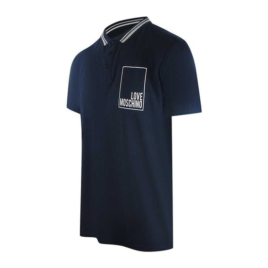 Love Moschino - Poloshirt für Herren, Baumwolle (Dunkles Marineblau) - Image 3