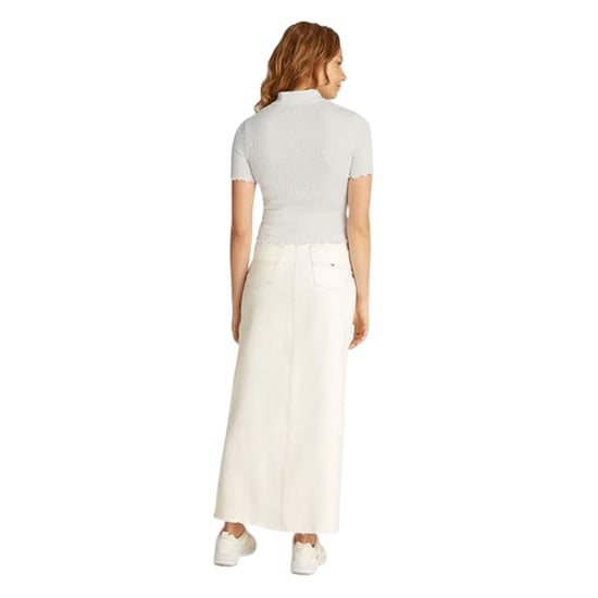Tommy Jeans - Poloshirt für Damen, Gesmockt, Schmal (Ecru) - Image 3