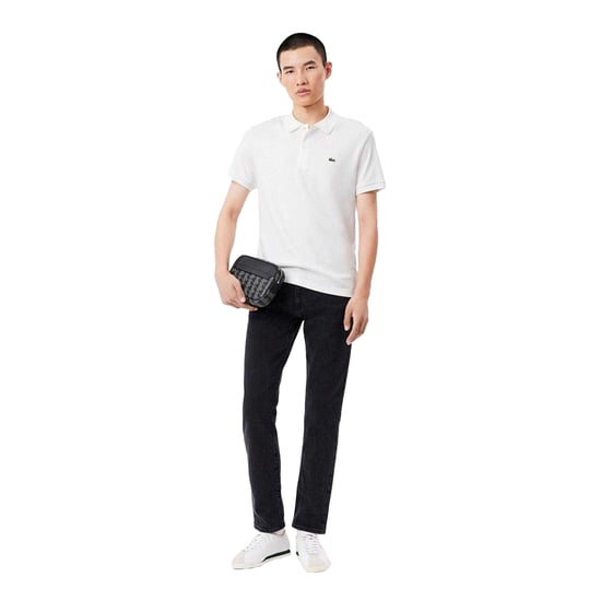 Lacoste - Poloshirt für Herren, Pima-Baumwolle (aus Peru), kurzärmlig (Weiß) - Image 4