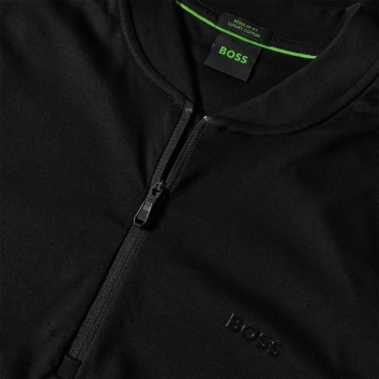 Boss - "Pl Unity Pariq" Poloshirt für Herren, mit kurzem Reißverschluss, Regulär (Schwarz) - Image 3