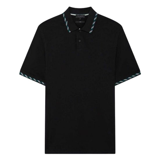 Ted Baker - Poloshirt für Herren, Jacquard, kurzärmlig (Schwarz) - Image 2