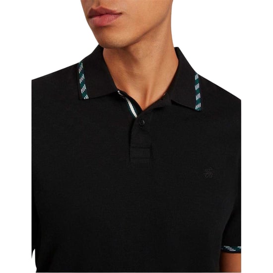 Ted Baker - Poloshirt für Herren, Jacquard, kurzärmlig (Schwarz) - Image 4