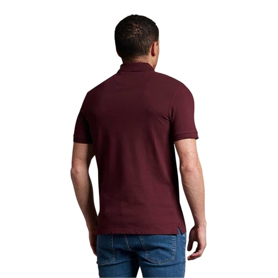 Lyle & Scott - Poloshirt für Herren, kurzärmlig (Burgunderrot) - Image 3