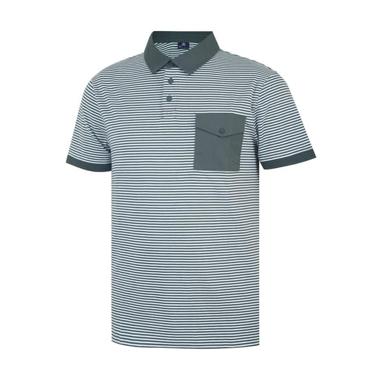 Giorgio - Poloshirt für Herren, Tasche (Holzkohle/Weiß) - Image 3