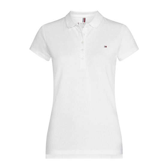 Tommy Hilfiger - "Heritage" Poloshirt für Damen, Schmal, kurzärmlig (Weiß) - Image 2