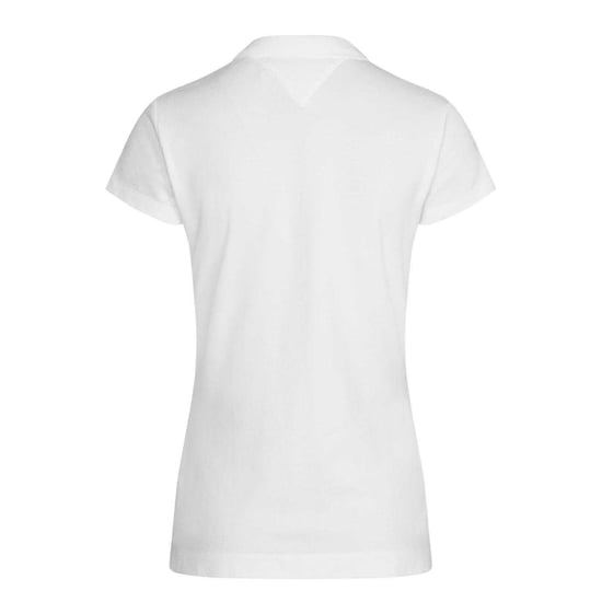 Tommy Hilfiger - "Heritage" Poloshirt für Damen, Schmal, kurzärmlig (Weiß) - Image 3