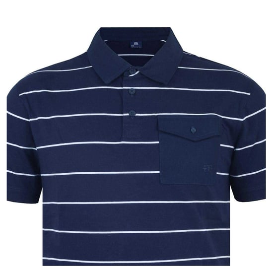 Giorgio - Poloshirt für Herren, Tasche (Marine/Weiß) - Image 4