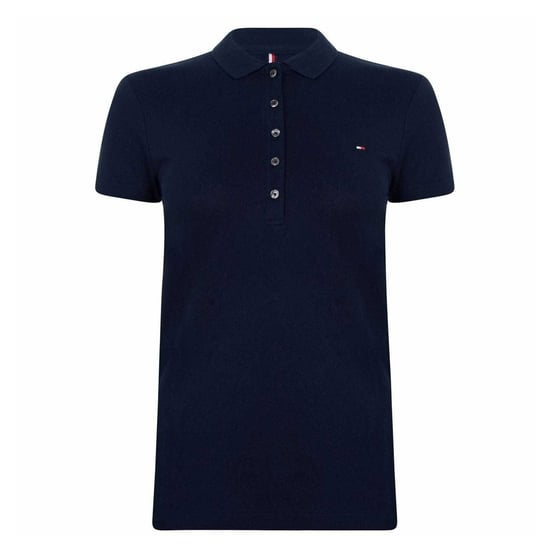 Tommy Hilfiger - "Heritage" Poloshirt für Damen, Schmal, kurzärmlig (Mitternachtsblau) - Image 2