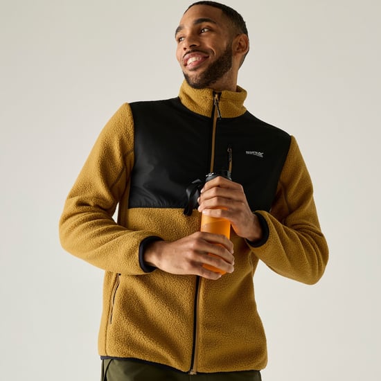 Regatta - "Morran" Fleecejacke für Herren, Durchgehender Reißverschluss, Wasserbeständig (Holzbraun/Schwarz) - Image 6