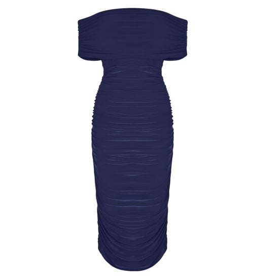 Biba - Midikleid für Damen, Schulterfrei, Bodycon (Marine) - Image 2