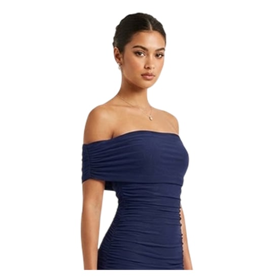 Biba - Midikleid für Damen, Schulterfrei, Bodycon (Marine) - Image 4
