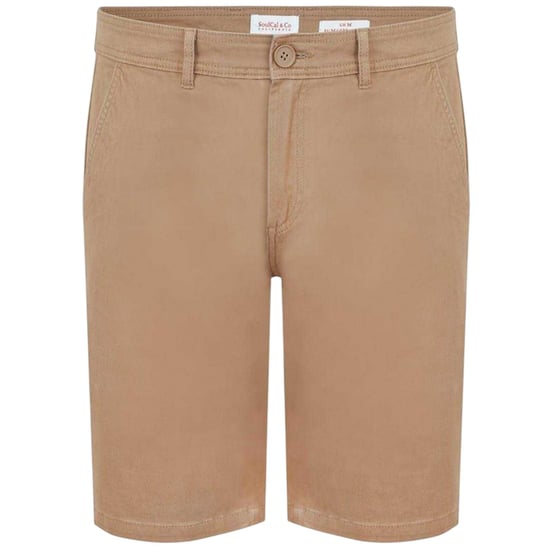 SoulCal - Chino Kurze Hose für Herren (Dunkel-Sandfarben) - Image 1