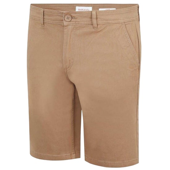 SoulCal - Chino Kurze Hose für Herren (Dunkel-Sandfarben) - Image 3