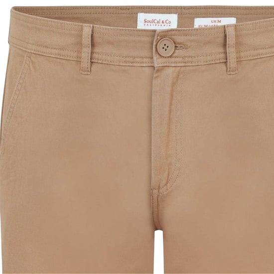 SoulCal - Chino Kurze Hose für Herren (Dunkel-Sandfarben) - Image 4