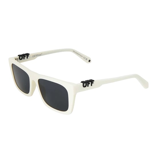 Off White - "Off" Quadratisch-Sonnenbrille für Damen, Mit UV-Schutz (Weiß/Dunkelgrau) - Image 1