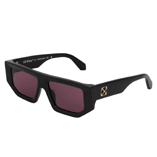 Off White - "Vancouver" Rechteckig-Sonnenbrille für Damen (Schwarz/Burgunderrot) - Image 1
