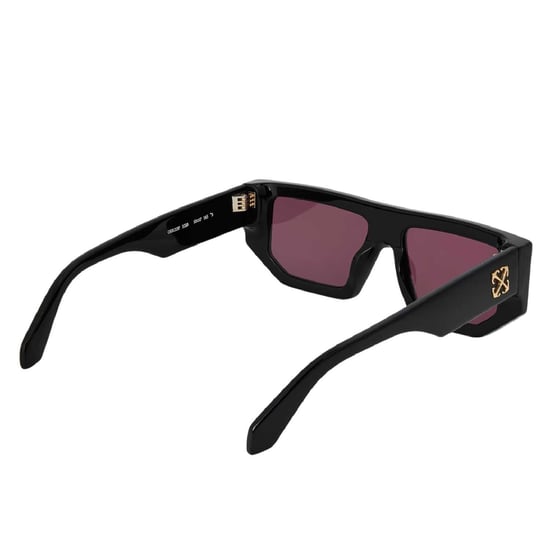 Off White - "Vancouver" Rechteckig-Sonnenbrille für Damen (Schwarz/Burgunderrot) - Image 2