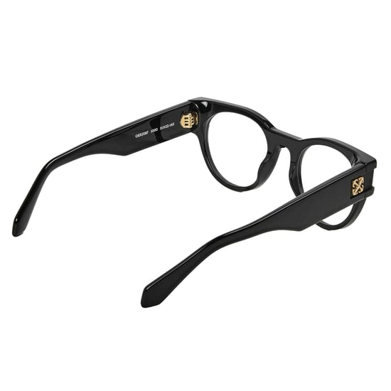 Off-White - "Style 87" Gold Logo-Sonnenbrille für Herren/Damen Unisex (Schwarz) - Image 2