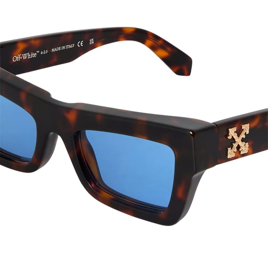 Off White - "Charleston" Metal Logo-Sonnenbrille für Herren/Damen Unisex (Braun) - Image 3