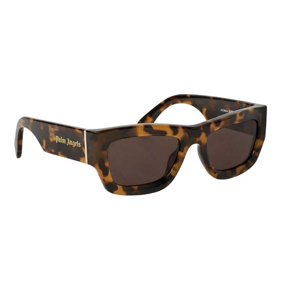 Palm Angels - "Auberry" Schildpatt-Sonnenbrille für Herren, Rechteckig (Havannabraun) - Image 1