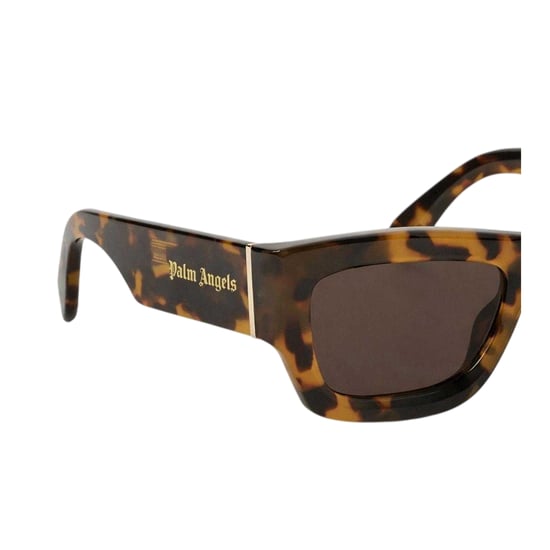 Palm Angels - "Auberry" Schildpatt-Sonnenbrille für Herren, Rechteckig (Havannabraun) - Image 2
