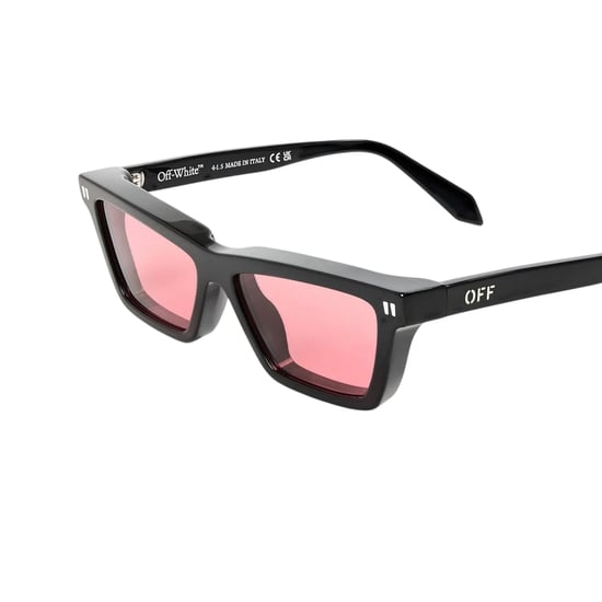 Off-White - "Cambridge" Quadratisch-Sonnenbrille für Damen (Schwarz/Rot) - Image 3