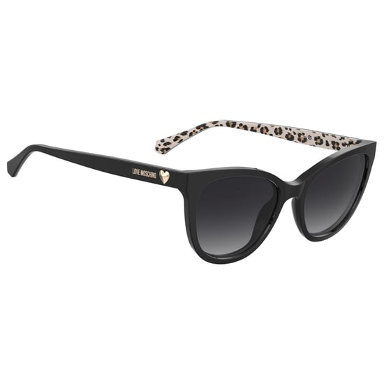 Love Moschino - Leo-Muster-Sonnenbrille für Damen (Schwarz) - Image 3